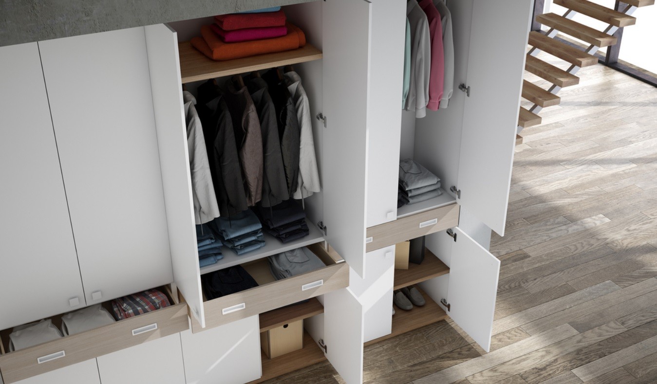 Armario moderno puertas abatibles medida 620-03 | Mobles Sedaví