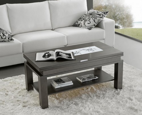 Mesa de centro moderna moderna elevable 194-208