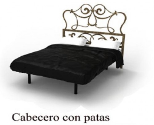 Cabezal metalico de Forja (con patas) 1215-Agata