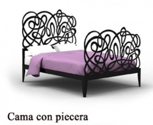 Cama de Forja metalica (con piecera) 1215-Algarabia