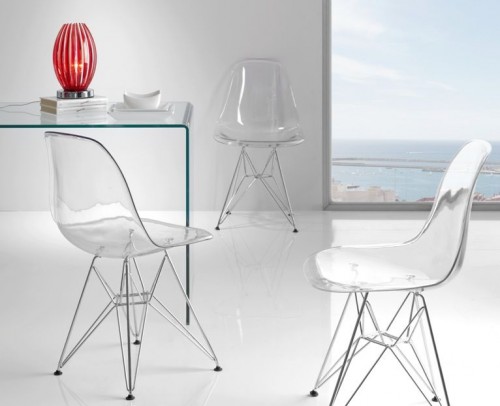 Silla moderna diseño transparente 916-231