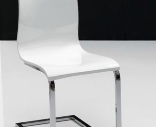 Silla pvc moderna diseño blanco 916-1003