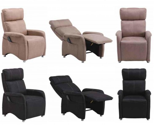 Sillon relax manual con Vibración 999-s10-negro