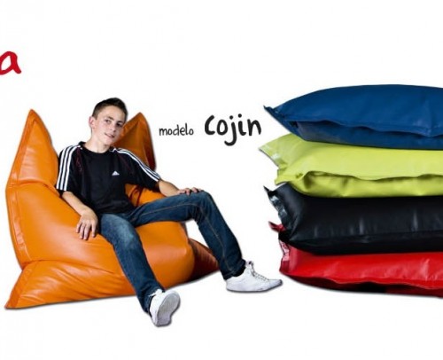 Puff cojin saco decoracion tapizaria 1154-cojin