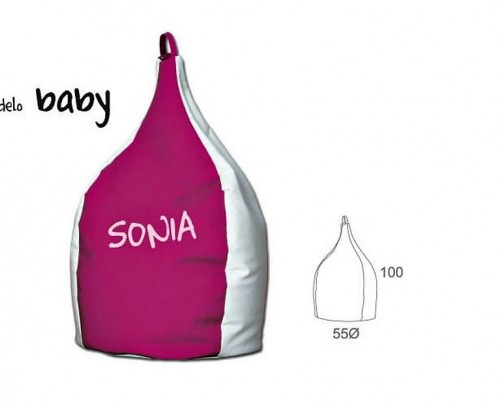 Puff pera cojin saco decoracion 1154-baby