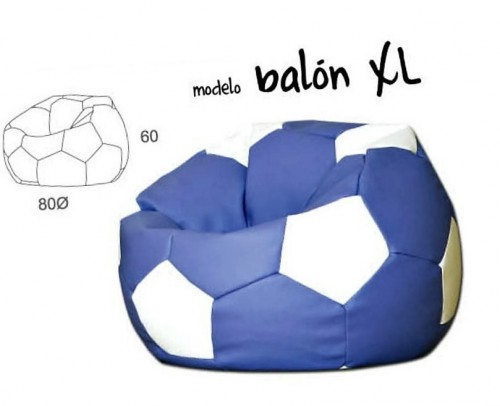 Puff pera cojin saco decoracion tapizaria 1154-balonXL