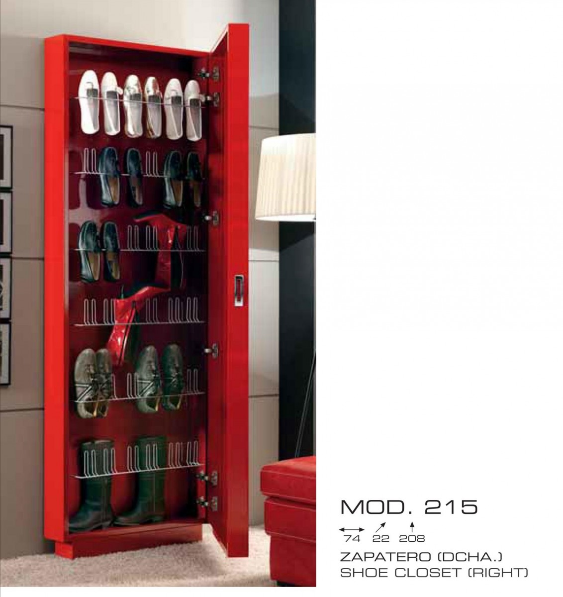 Zapatero moderno lacado 194215 Mobles Sedaví