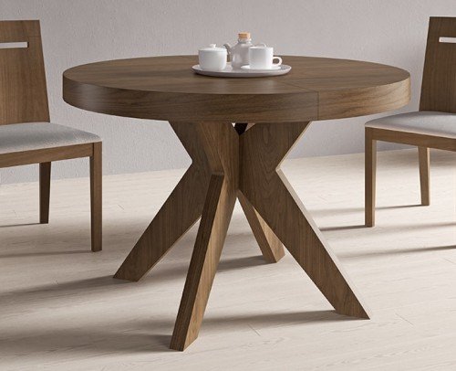 Mesa comedor redonda moderna madera diseño 14-01