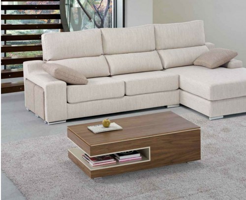 Mesa de centro moderna elevable lacado madera diseño 1010-140