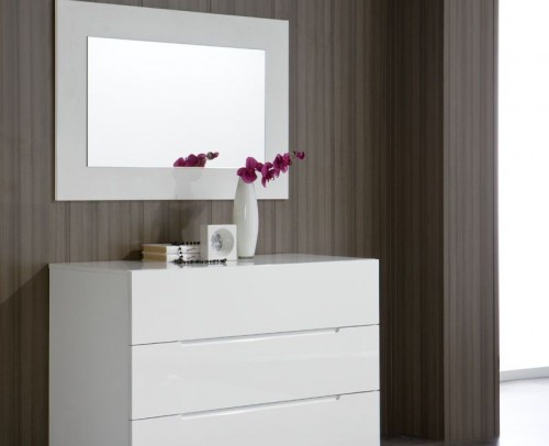 Comoda Moderna LACADO BLANCO BRILLO 916-C100