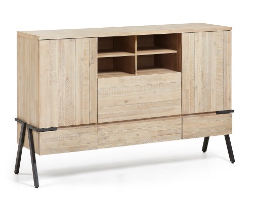 Aparador vintage industrial de madera de acacia, 513-46