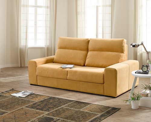 Sofá cama moderno, amarillo 1041-06