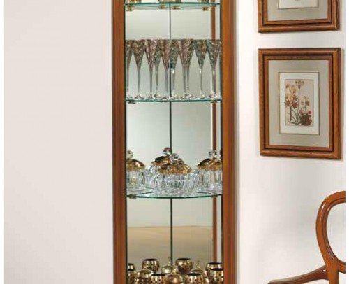 Vitrina rincón clásica madera 194-926