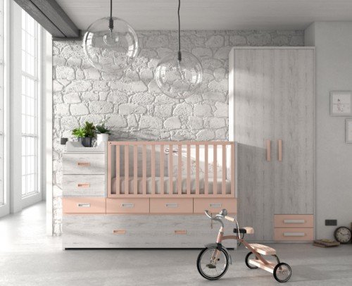 Cuna convertible dormitorio juvenil 620-158