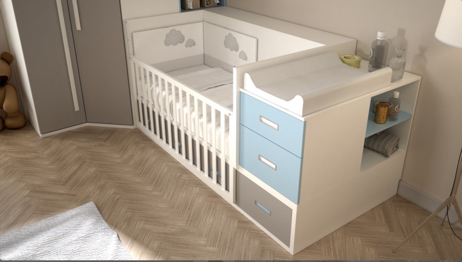 Cuna convertible dormitorio juvenil 620156 Mobles Sedaví