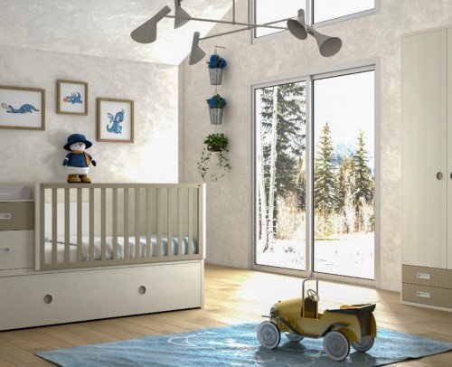 Cuna convertible dormitorio juvenil 620-155