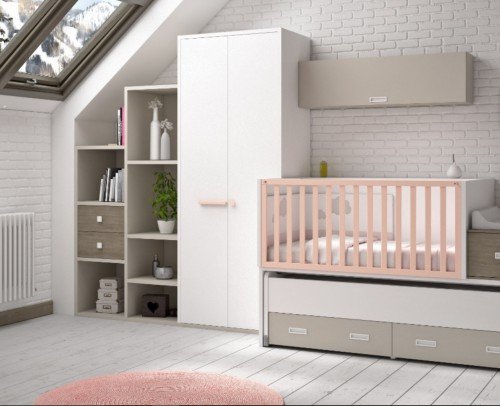 Cuna convertible dormitorio juvenil 620-154
