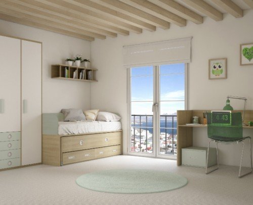 Cuna convertible dormitorio juvenil 620-153