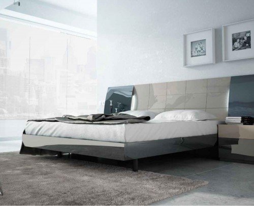 Dormitorio matrimonio moderno lacado brillo madera 11-30