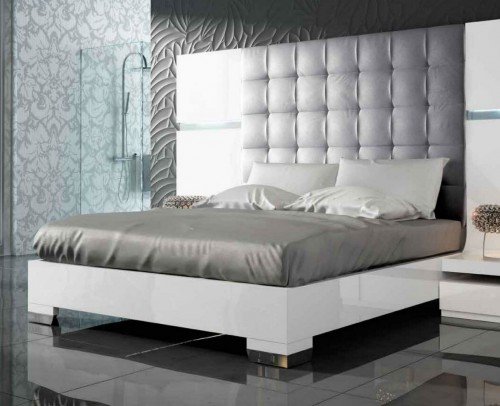 Dormitorio matrimonio moderno lacado brillo madera 11-35