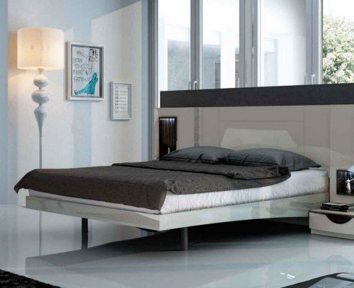 Dormitorio matrimonio moderno lacado brillo madera 11-41