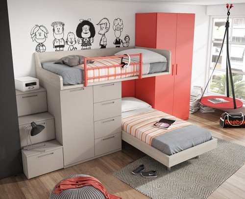 Dormitorio juvenil moderno 270-031