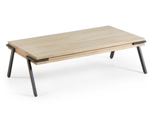 Mesa de centro vintage industrial de madera de acacia, 513-46