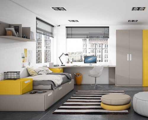 Dormitorio juvenil moderno 270-018