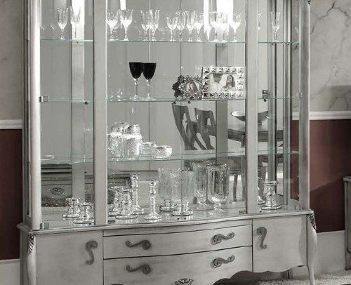 Vitrina clásica plata diseño 194-495