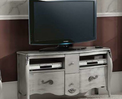 Mueble TV clásico plata 194-481