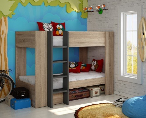 Litera Dormitorio juvenil infantil moderno económico 60-348