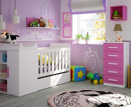 Cuna convertible Dormitorio infantil moderno económico 60-360