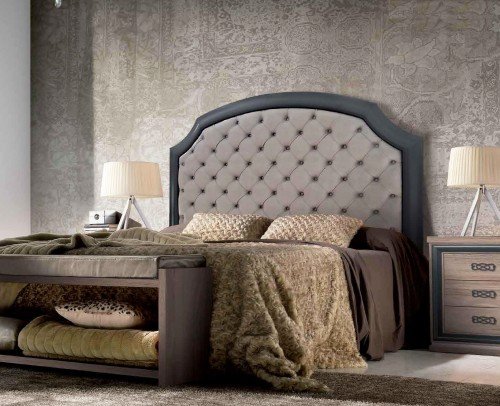 Dormitorio matrimonio colonial moderno diseño 708-02