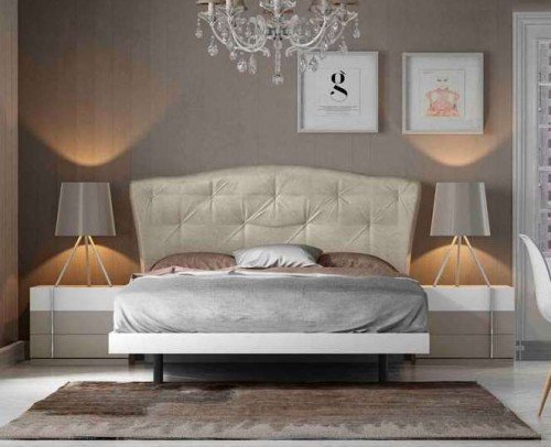 Dormitorio matrimonio moderno lacado brillo madera 11-07