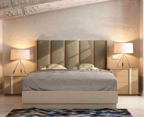 Dormitorio matrimonio moderno lacado brillo madera 11-09