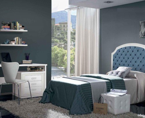 Dormitorio Juvenil colonial moderno diseño 708-RO05