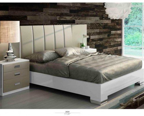 Dormitorio matrimonio moderno lacado brillo madera 11-12