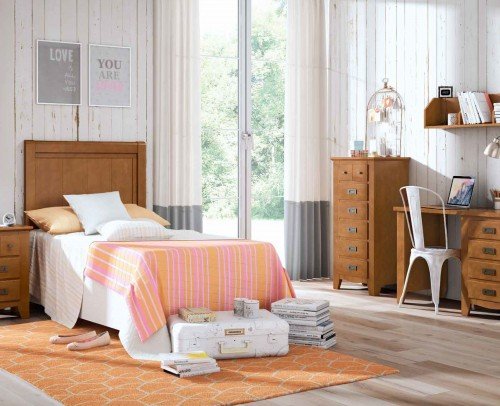 Dormitorio Juvenil colonial moderno diseño 79-OC293