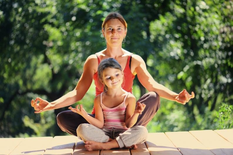 Yoga en familia.