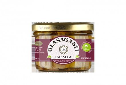 Lomos de Caballa en aceite oliva virgen extra ecológico 190 g