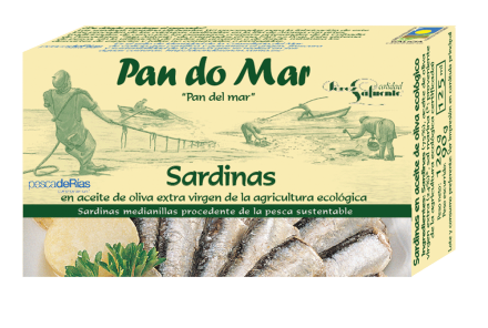 Sardinas en aceite de oliva ecológico 120gr.