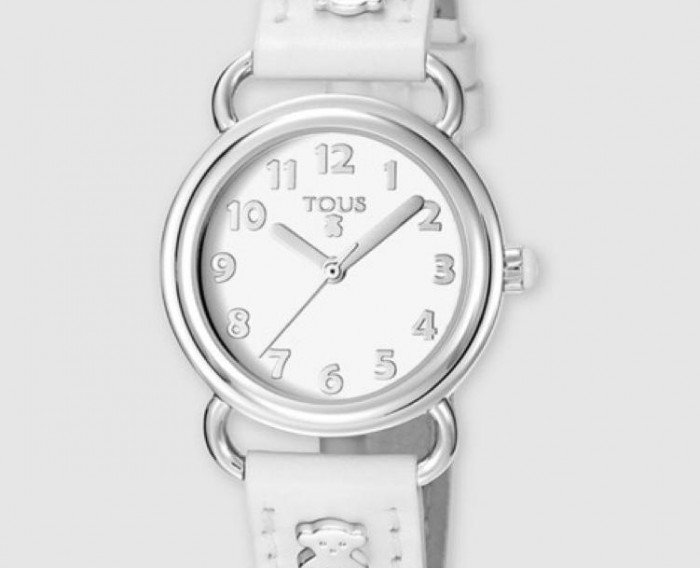 Reloj Baby Bear TOUS con correa de color blanco