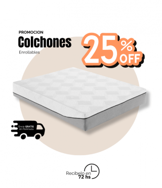 Colchones -25% + envío GRATIS
