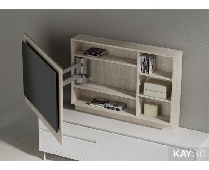 Mueble para televisión y panel TV con estantería interior