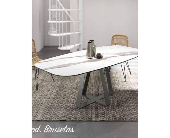 Mesa Goterborg porcelánico extensible