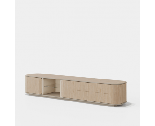 Mueble de tv curvo Tepui