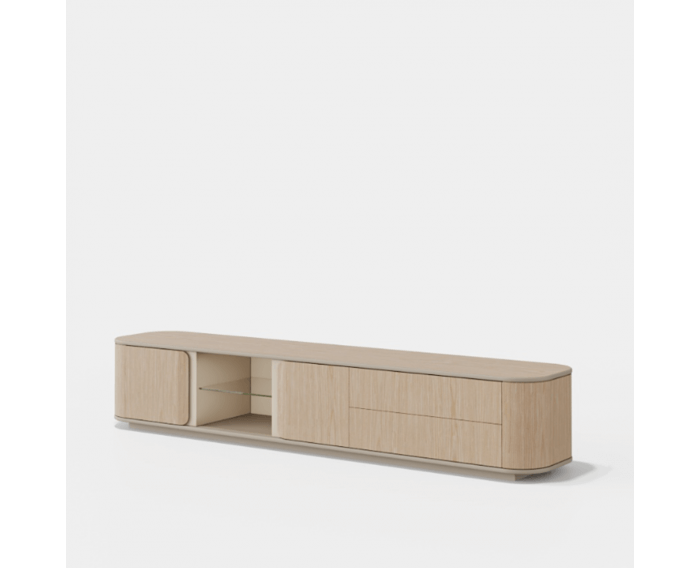 Mueble de tv curvo Tepui