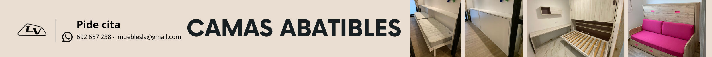 Camas abatibles en infinidad de opciones