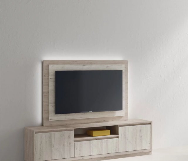 Mueble para TV giratorio con luz led ambiental.png