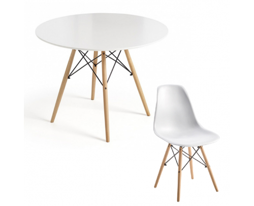 Mesa Ara + 4 sillas Lara